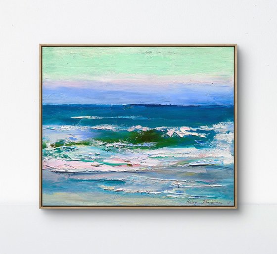 Admiring the evening sea