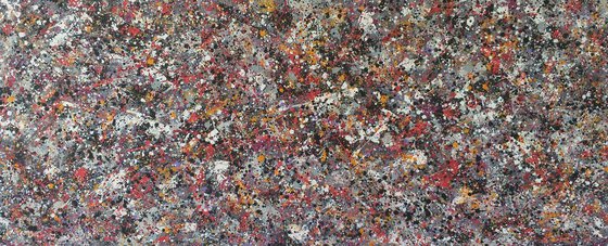 CONTEMPORARY J.POLLOCK style on CANVAS by M.Y.