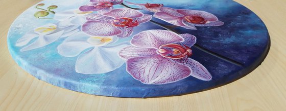 "Orchid charm", flowers painting