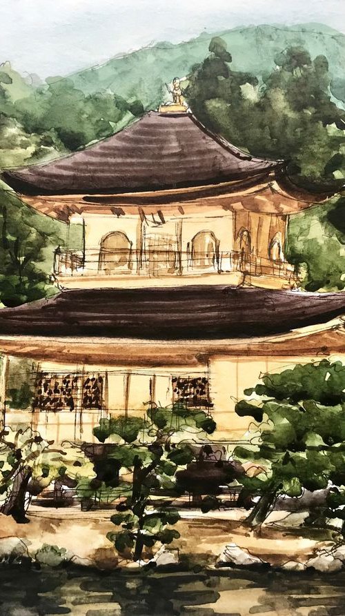 Kyoto Golden Temple - Japan by Joseph Peter D'silva