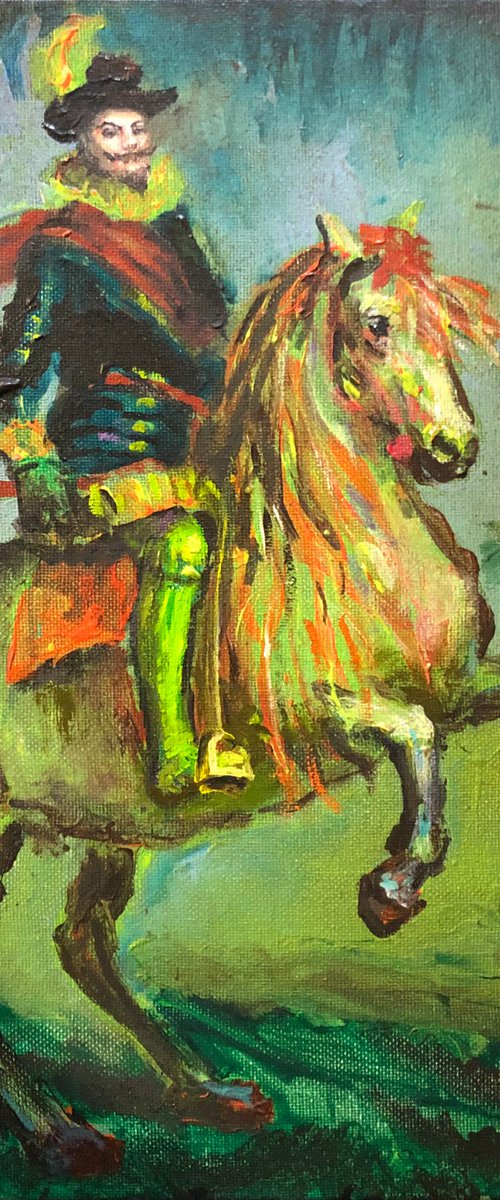 Philip III on Horseback (after Velazquez) by Will Teather