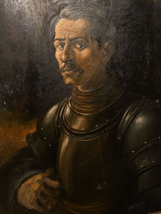 Portrait in armor