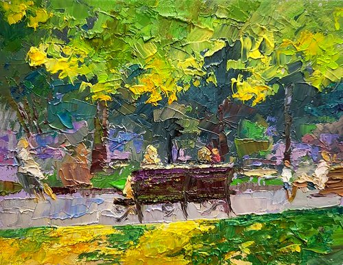 On a bench by Boris Serdyuk