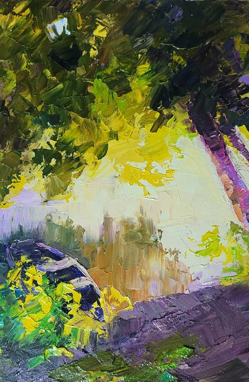 Evening in the Forest by the River by Boris Serdyuk