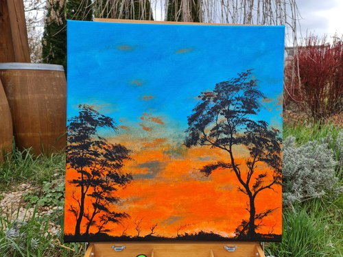 Orange sunset 2 by Daniel Urbaník
