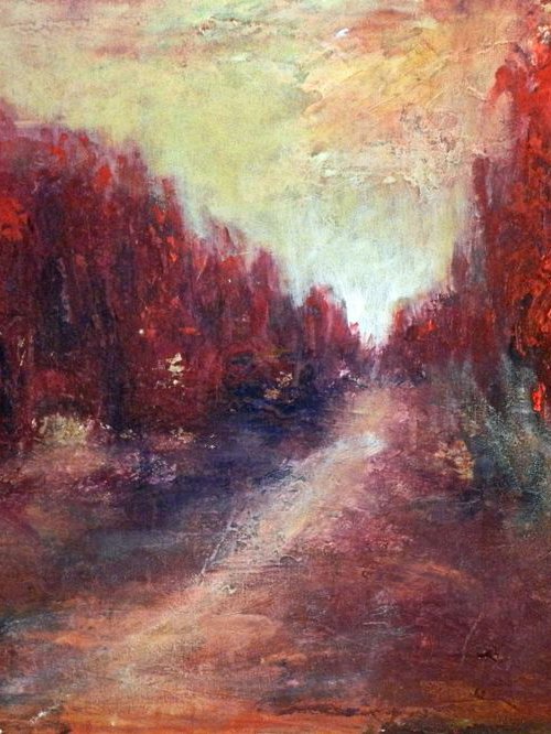 Red Trees 36x20 by BenWill