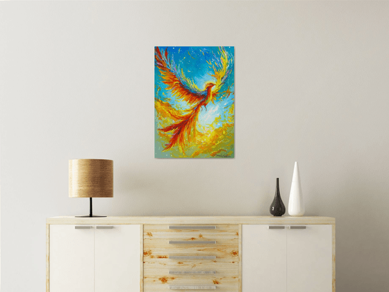 Phoenix. A Moment of Rebirth