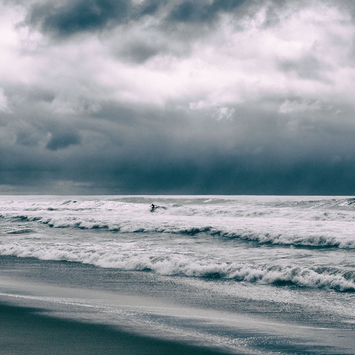 Storm Surfer, Venice Beach by Heike Bohnstengel
