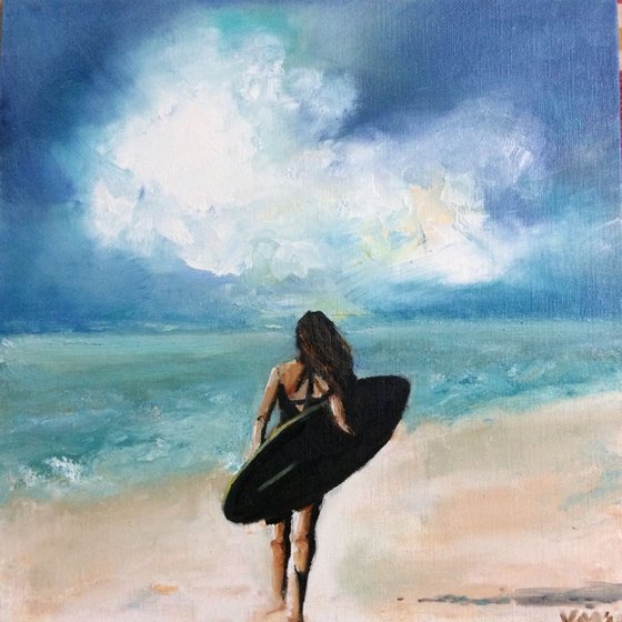 Summer calling.... Girl on the beach