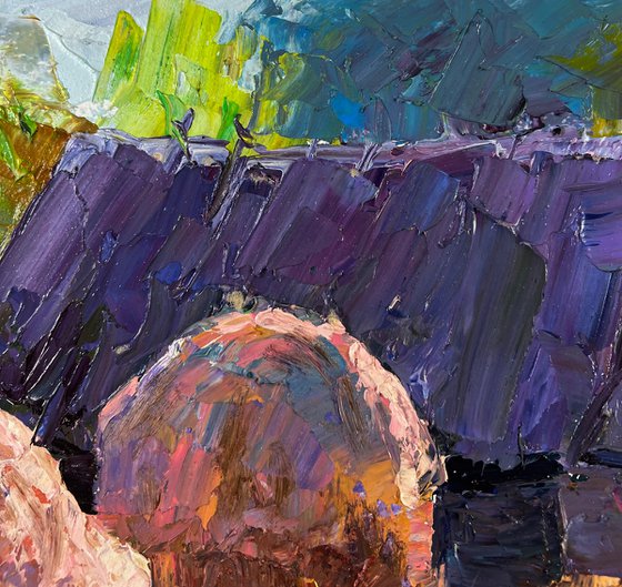 Lonely Cow in a Country Field