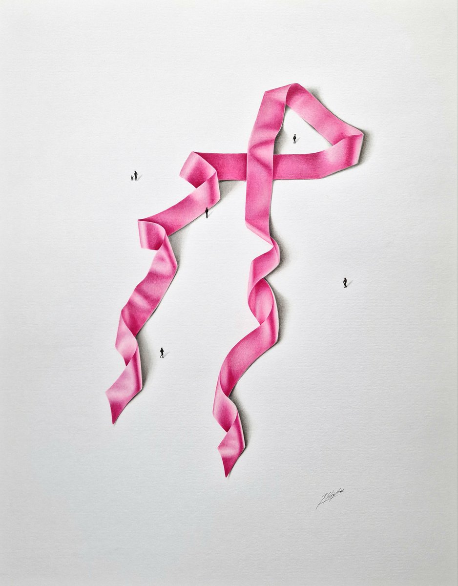 Pink ribbon by Daniel Shipton