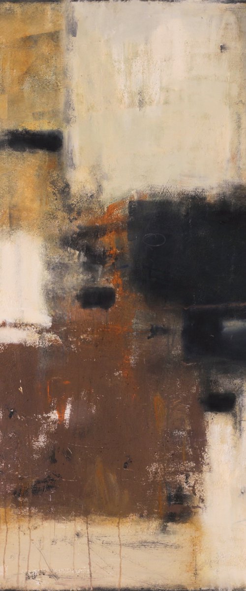 Wabi-Sabi #5 48" x 48" Oil on Canvas by Bo Kravchenko by Bo Kravchenko