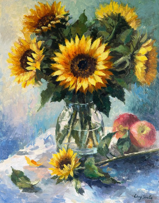 Burst Sunflowers