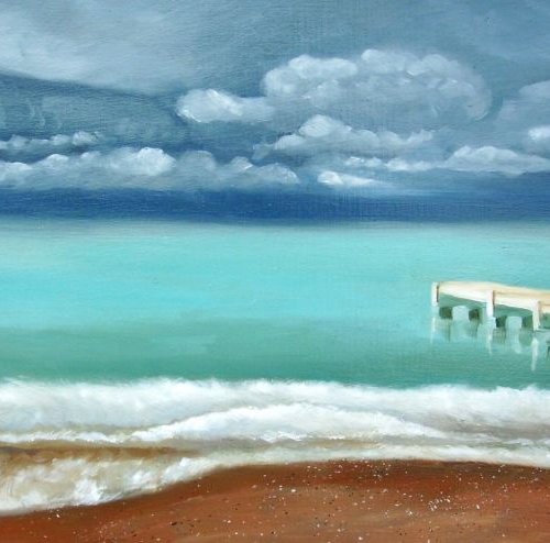 Nice Beach by Mary Stubberfield