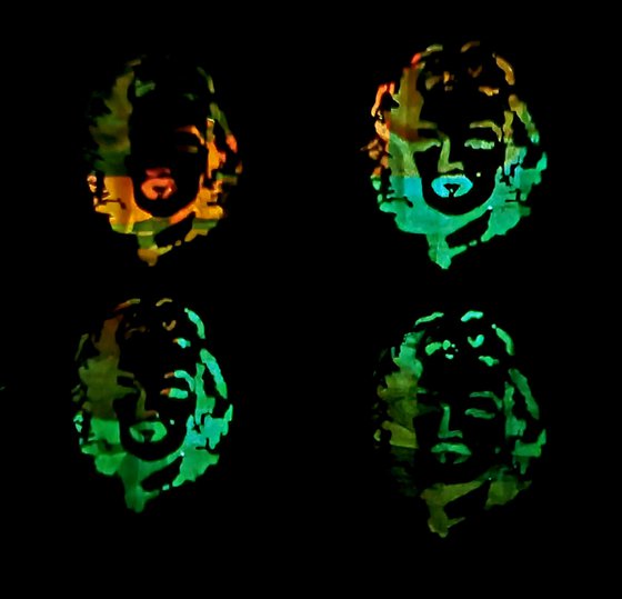 Marilyn Monroe abstract happiness