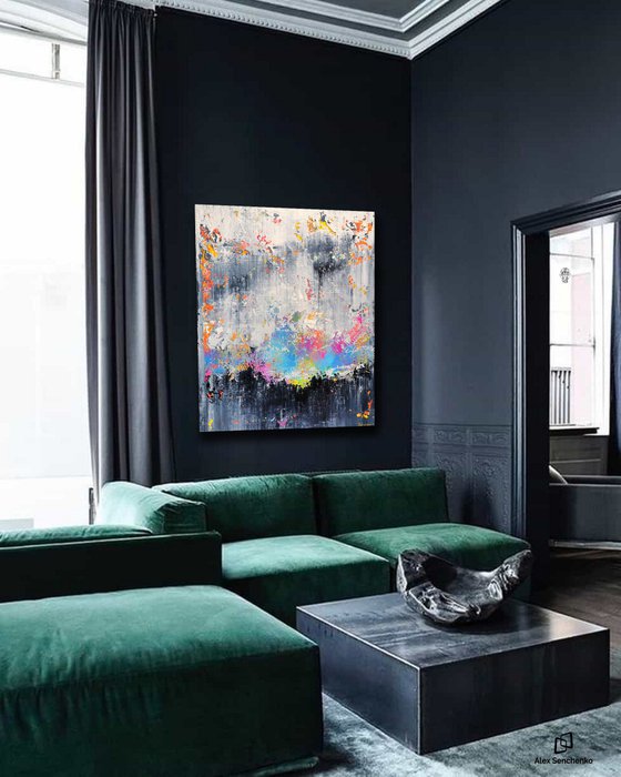 120x100cm. / Abstract painting / Abstract 2122