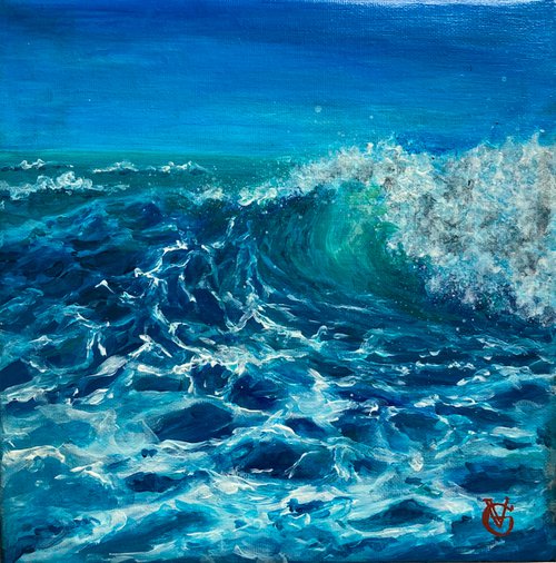Wave. Sea by Valeria Golovenkina