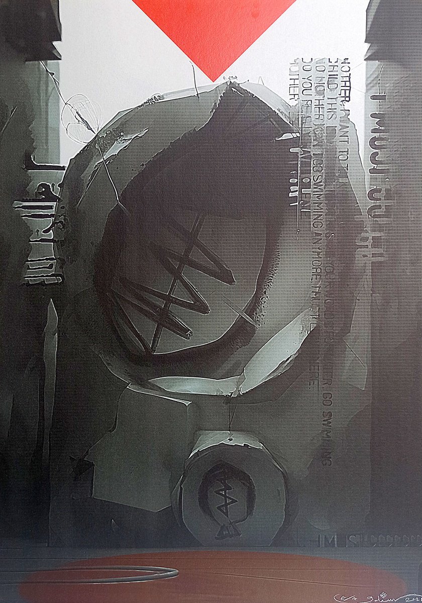 Abstract Cityscapes Giclee Print By Gokhan Okur, 28 X 39, Brutalist 05, Original Artwork