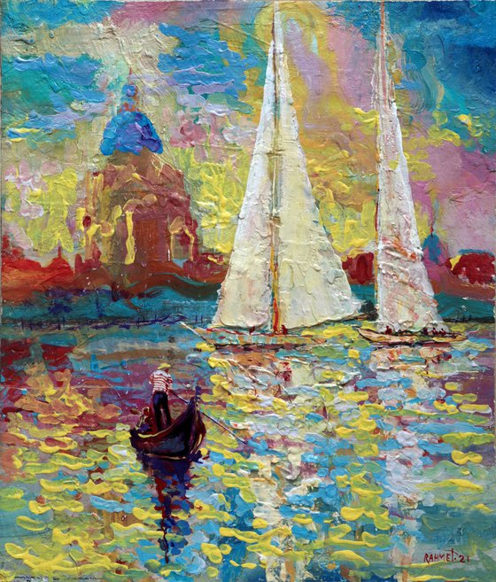 Entrance of Sailboats to Venice