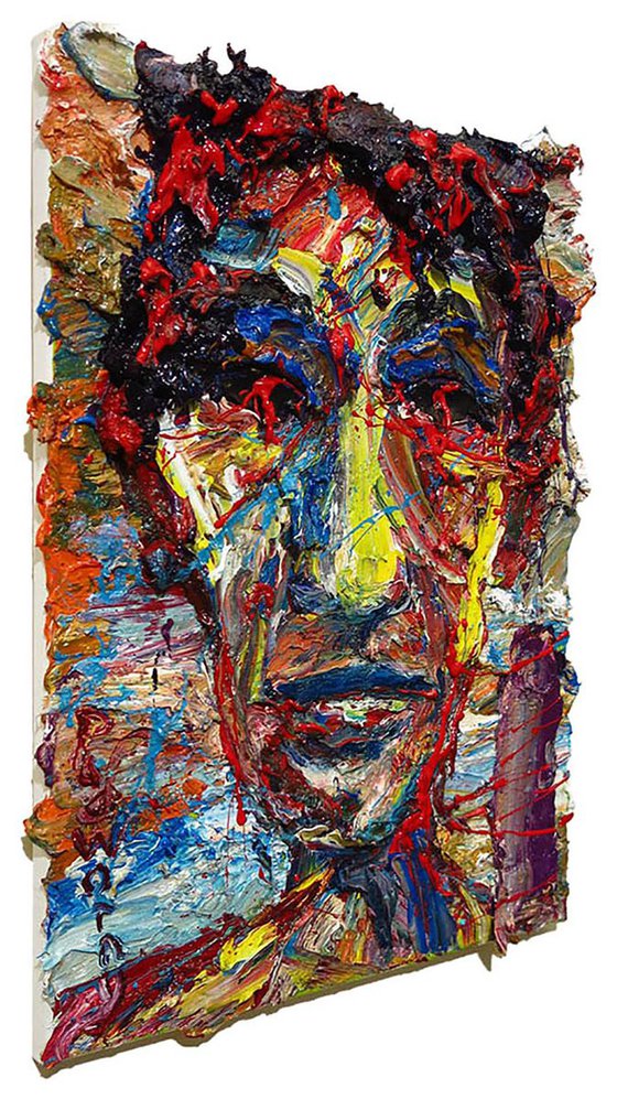 Original Oil Painting Expressionism Modern Portrait