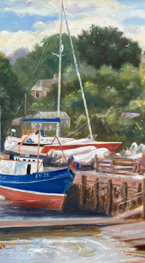 Boat Yard, St. Mawes Cornwall by Peter Frost
