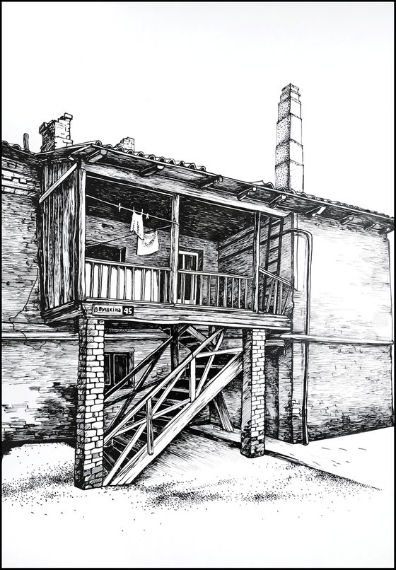 Ukraine. Old house