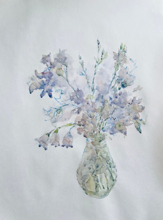 Blue bells 19,7x25,6 in