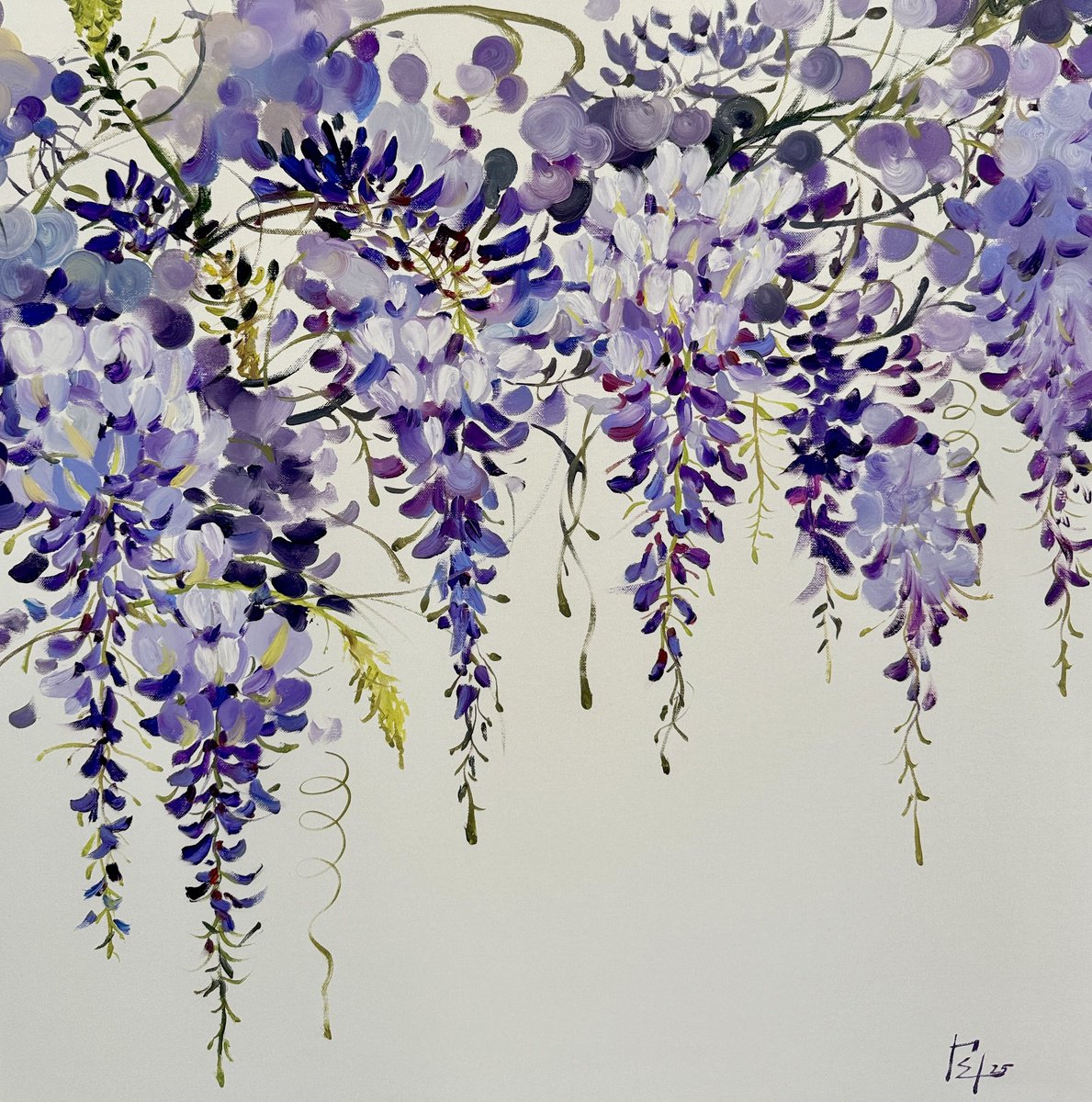 Wisteria By Olena Hromova, 31 X 31, Artwork For Sale On Artfinder
