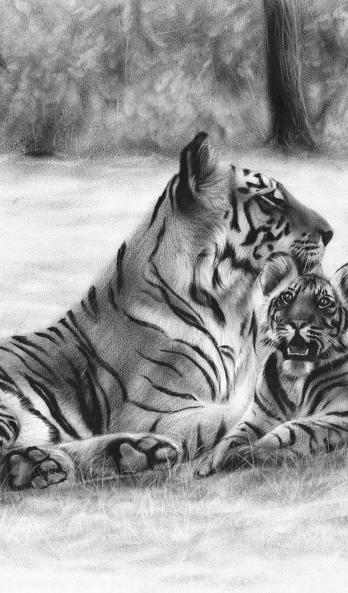 Bengal Tigers by Danguole Serstinskaja