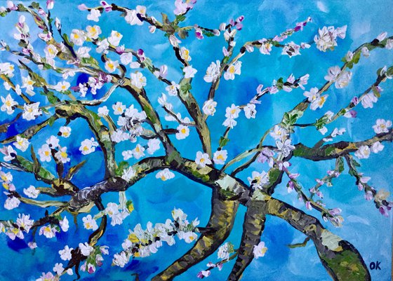 Almond blossom inspired by Vincent Van Gogh