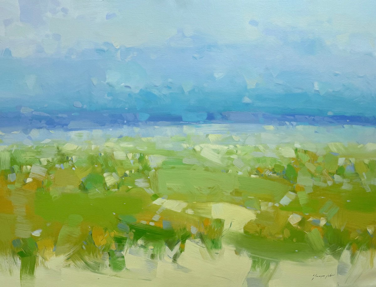 Calm Meadow By Vahe Yeremyan, 56 X 43, Artwork For Sale On Artfinder