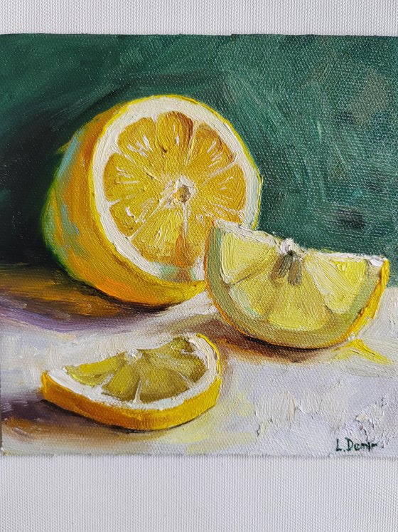 Lemon fruit mini still life