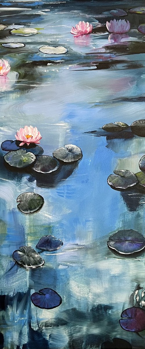 My Love For Water Lilies 4 by Sandra Gebhardt-Hoepfner