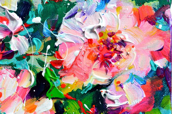 Wild White and Pink Roses