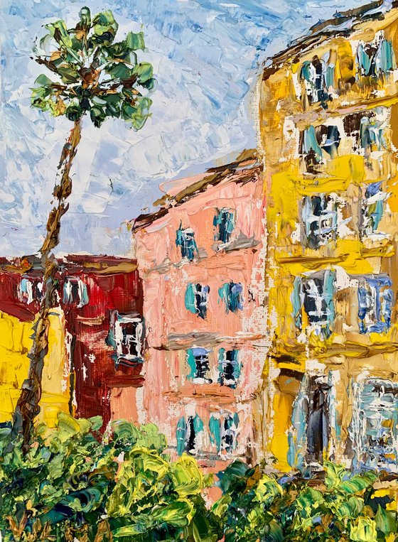 Houses of Menton. France