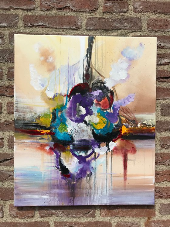 " Abstractionist N:3” abstract Painting -50x60cm