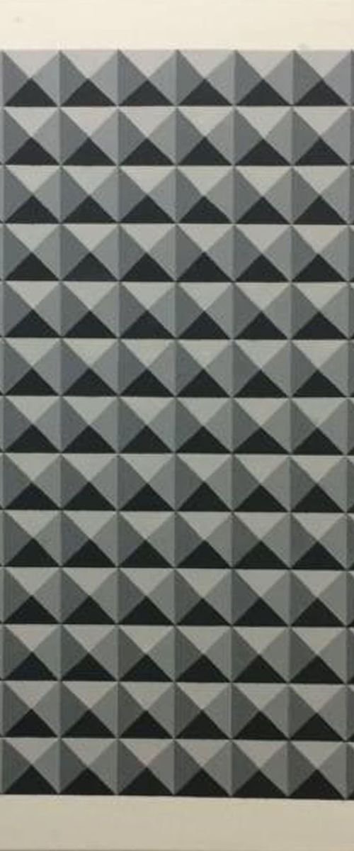 Original Geometric Canvas Painting by Dominic Joyce