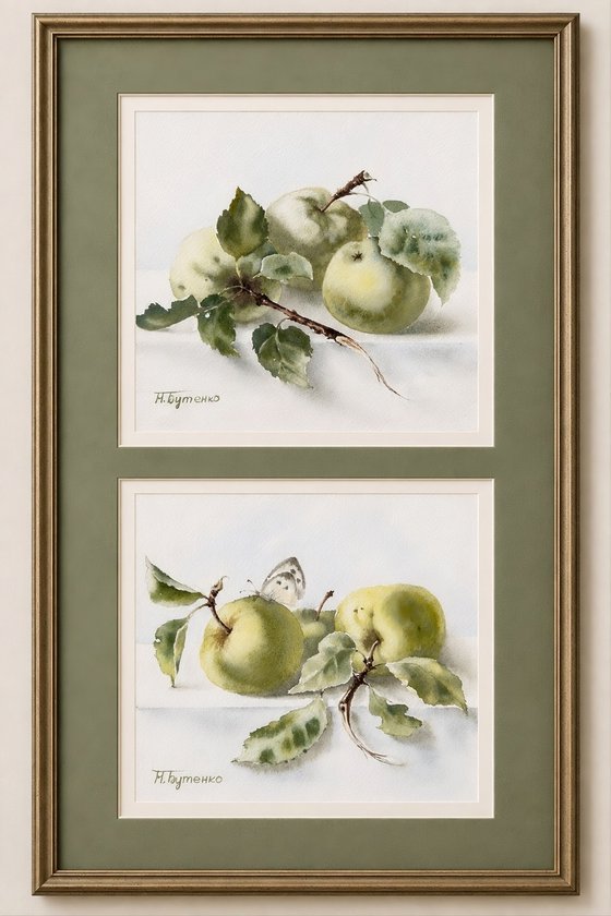 Apple Orchard Diptych