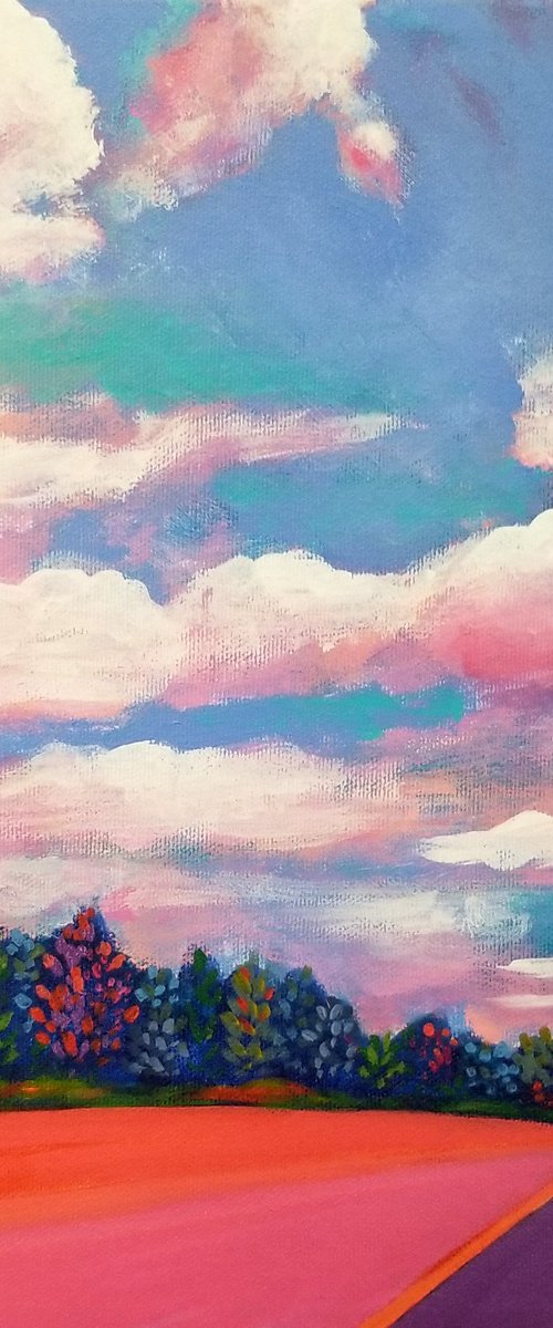 Sunset Road by Karen Rieger