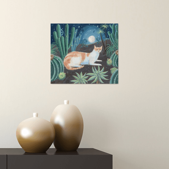 Cactus Garden Cat