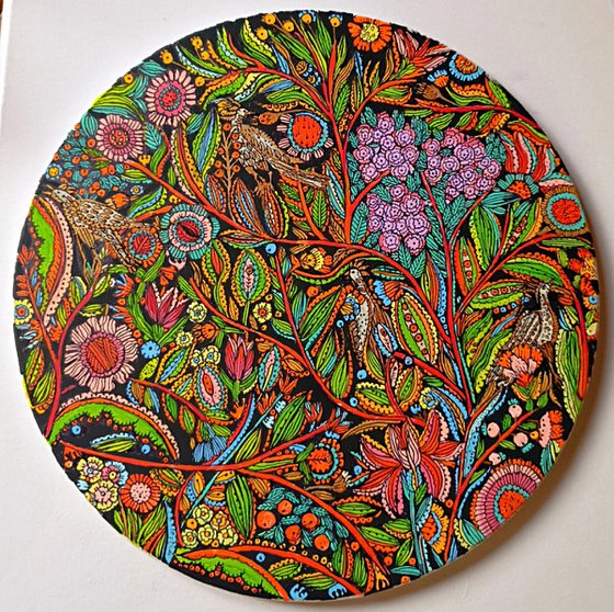 Birds in bright