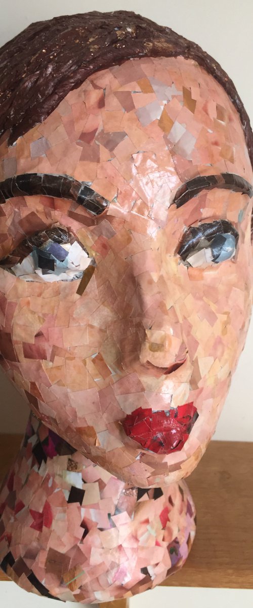 Mosaic girl by Paul Simon Hughes