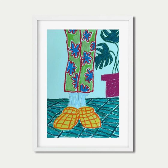 Quiet Morning in Floral Trousers