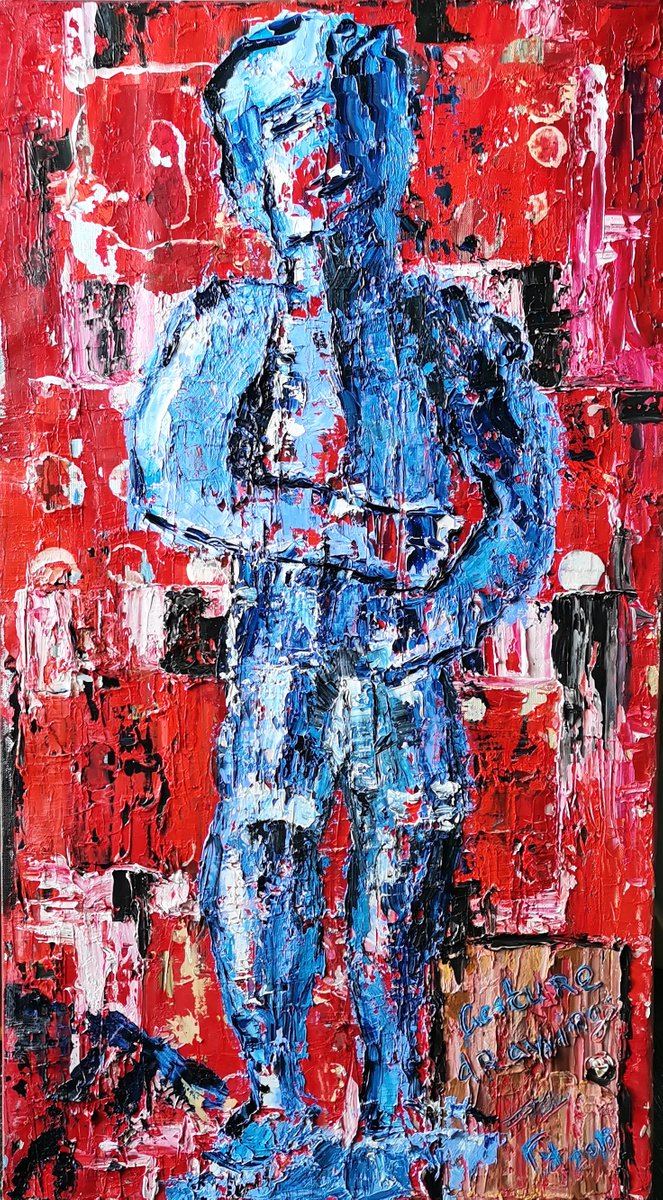 Blue gesture by Gurgen Arutunyan