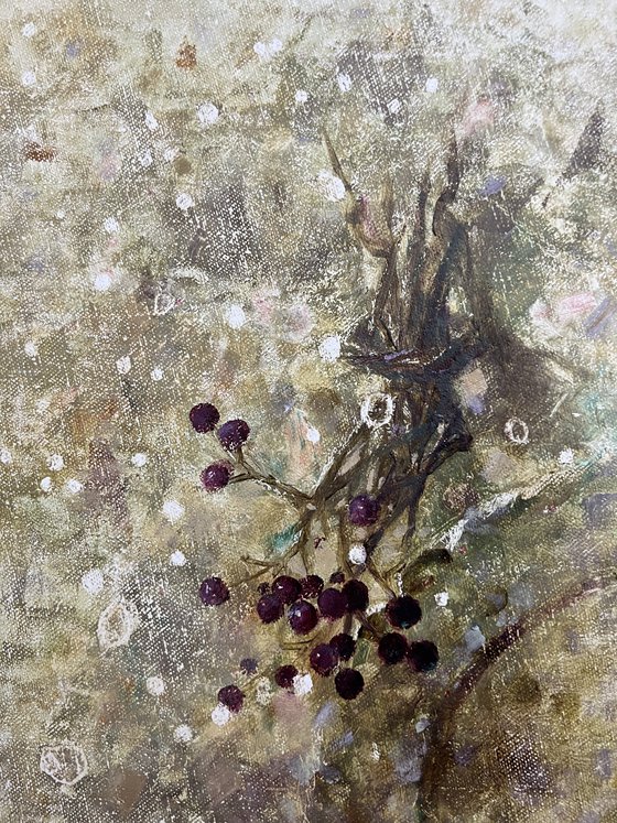 Pomegranate in French bistro