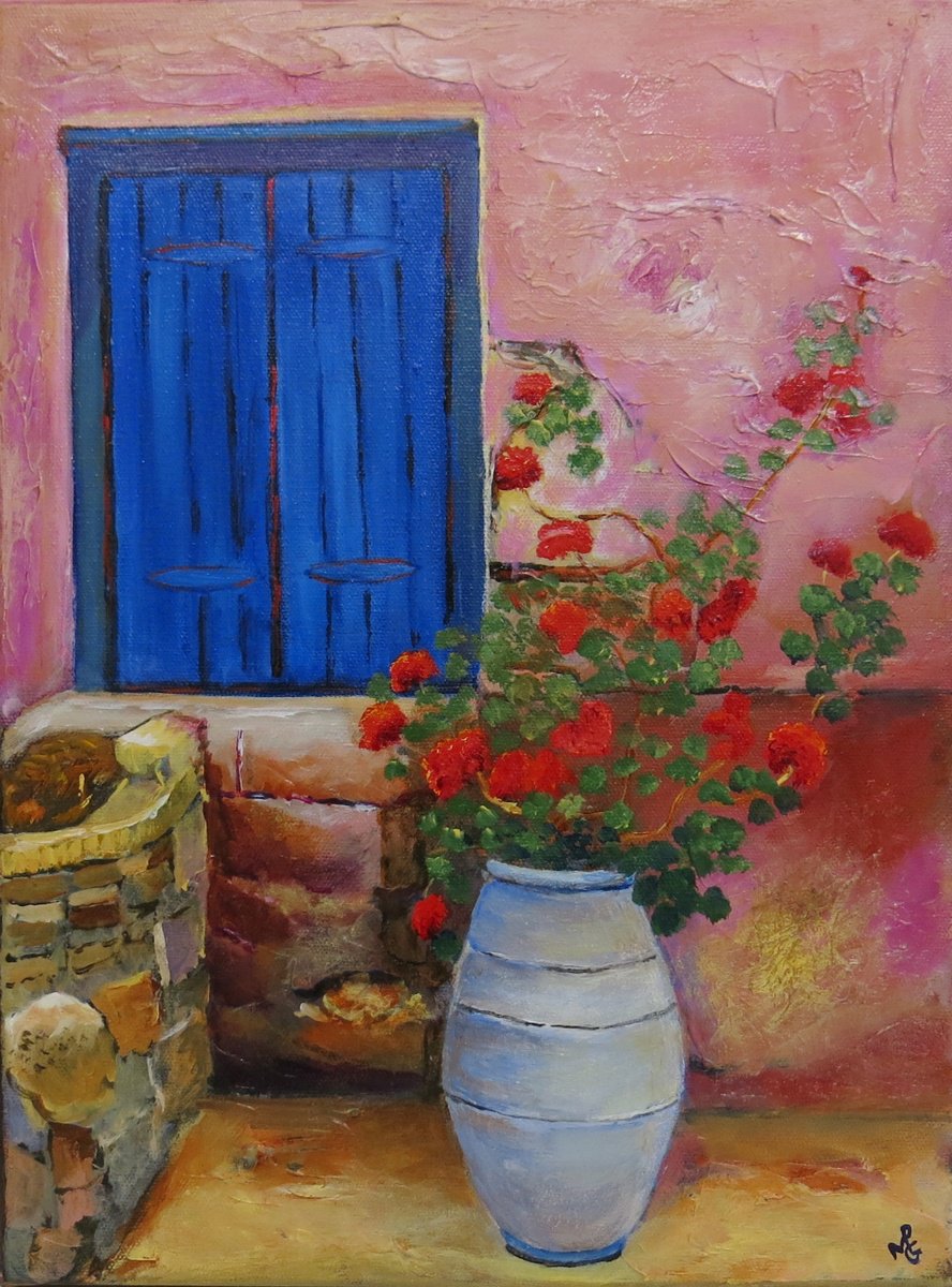 Blue Shutters by Maureen Greenwood