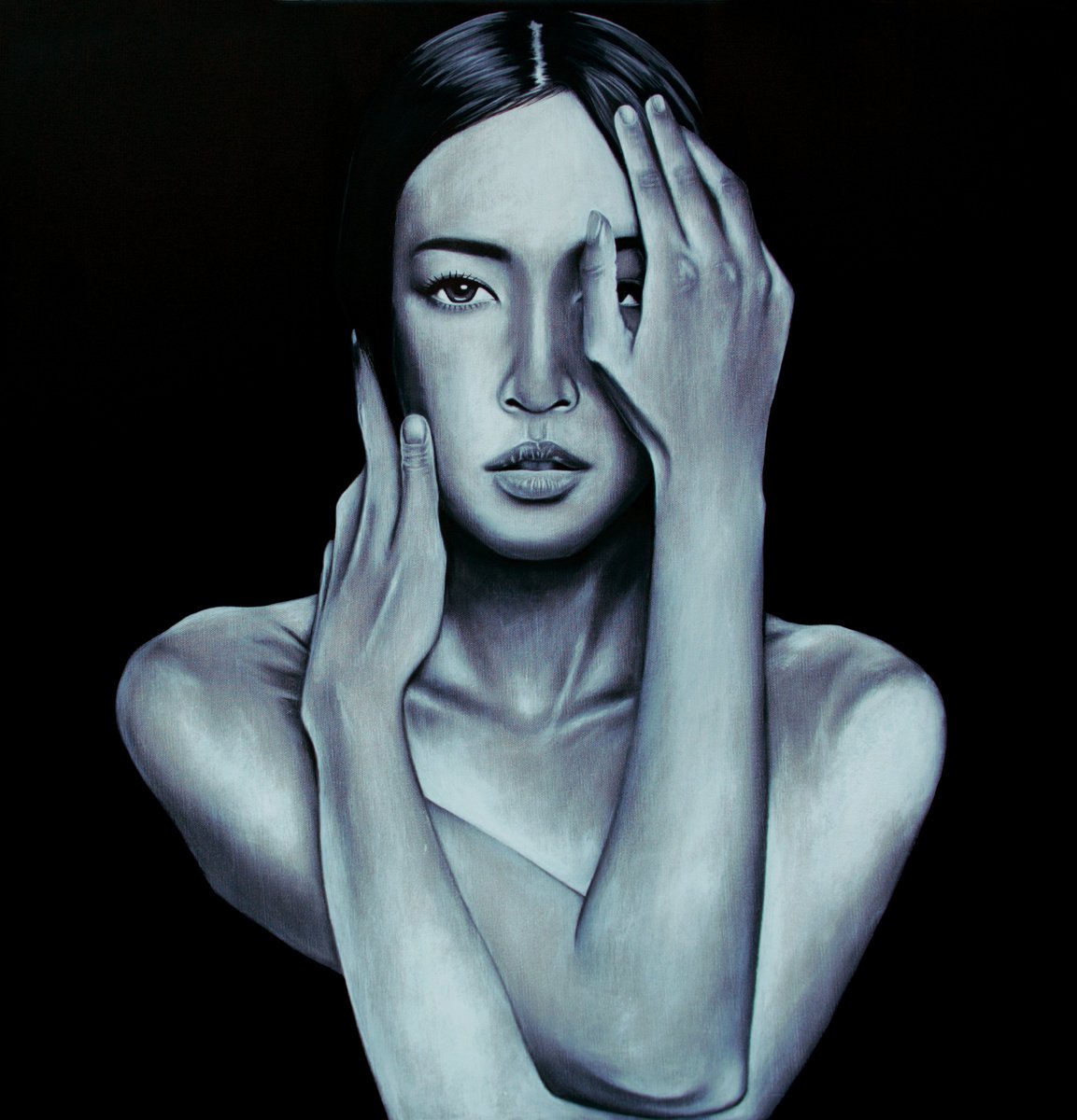 Portrait(80x80 cm) by Burcu Akarcay