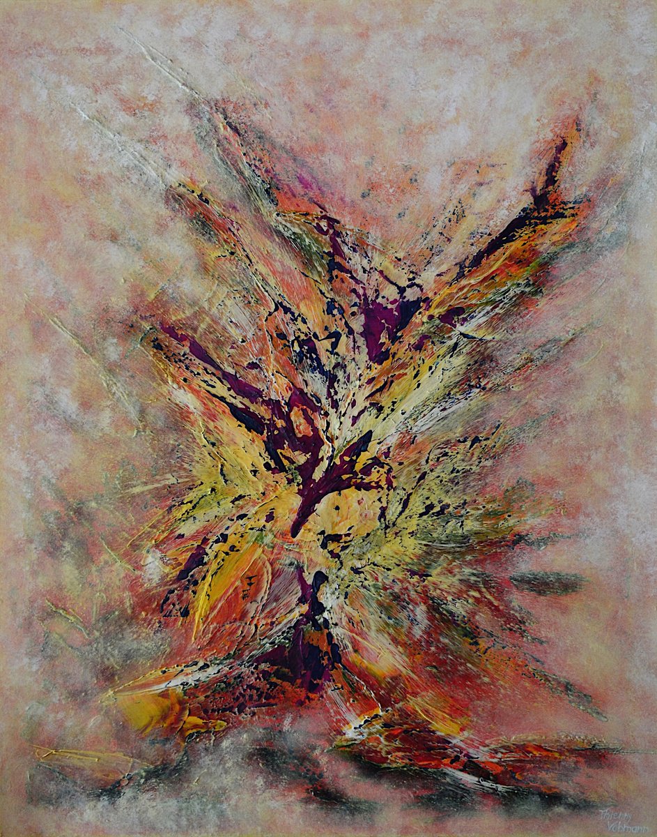 Seconde Chance.73X92 Cm By Thierry Vobmann. Abstract ., 29 X 36, Artwork For Sale On Artfinder