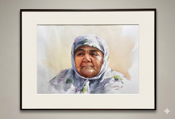 "Whispers of Time: The Central Asian Mother"