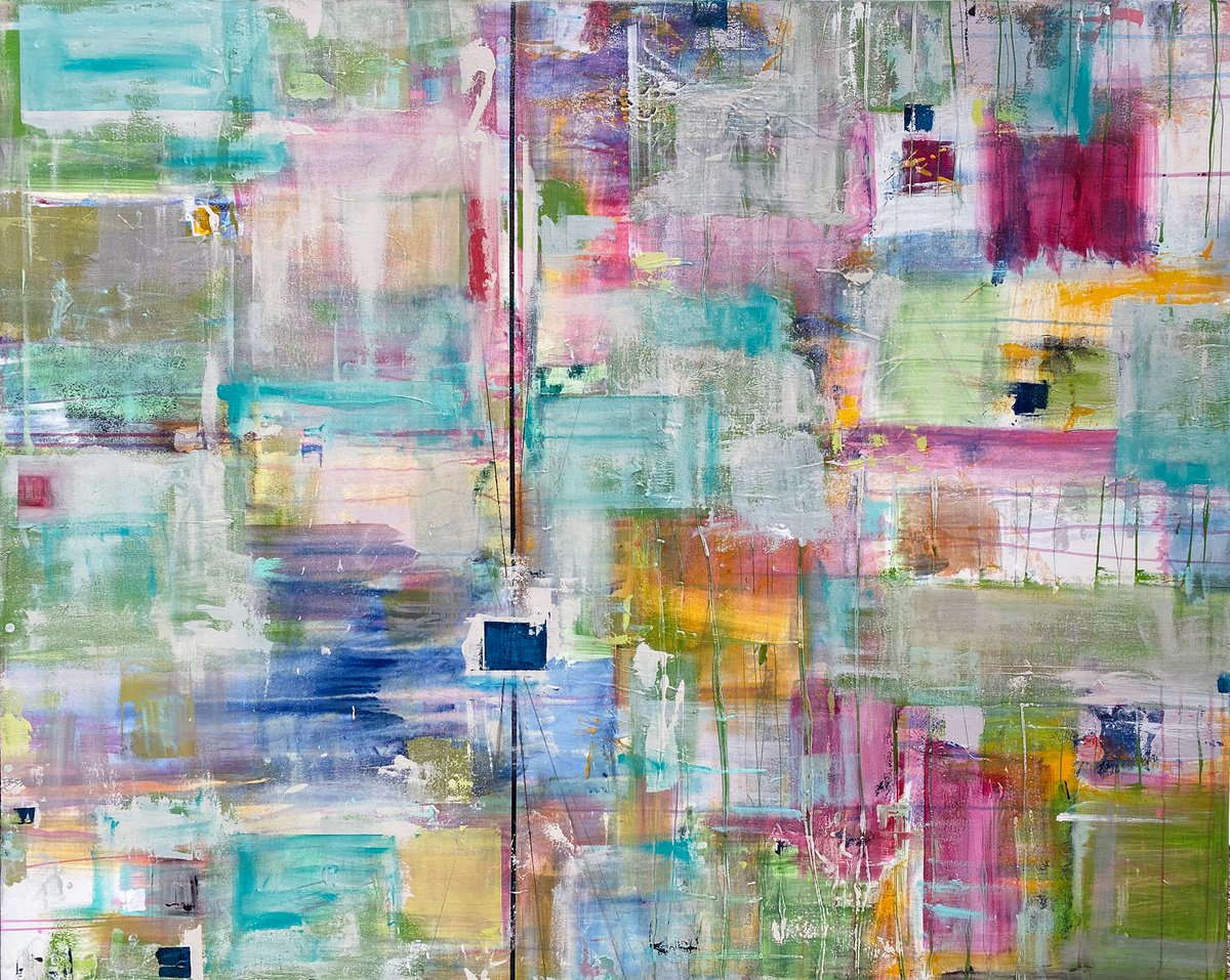 Abstract Oil Painting By Jason Forcier, 60 X 48, Via, Original Artwork